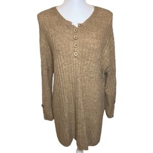 Free People Around The Clock Pullover Army/Sweater